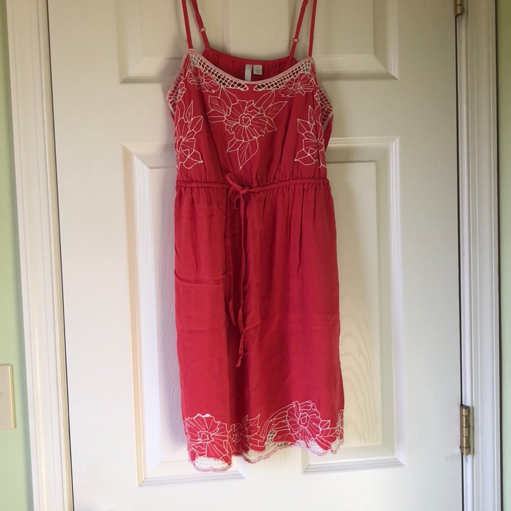 Lauren Conrad dress with floral embroidery